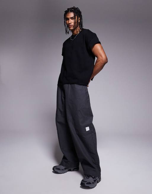 ASOS DESIGN super heavyweight oversized sleeveless t-shirt in black  , 2 of 4