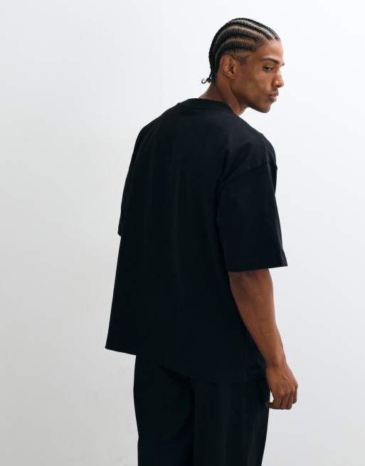 ASOS DESIGN super heavyweight oversized t-shirt in black, 5 of 5