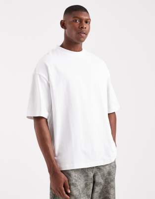 Asos Design Super Heavyweight Oversized Boxy T-shirt In White