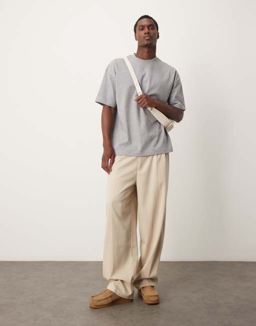 ASOS DESIGN super heavyweight oversized t-shirt in heather