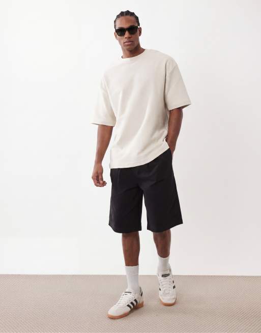 ASOS DESIGN super heavyweight oversized t-shirt in stone texture, 5 of 5