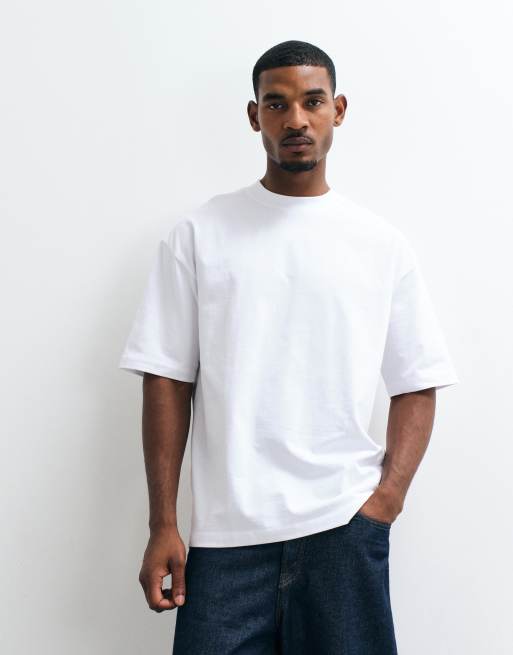 ASOS DESIGN super heavyweight oversized t-shirt in white, 2 of 5