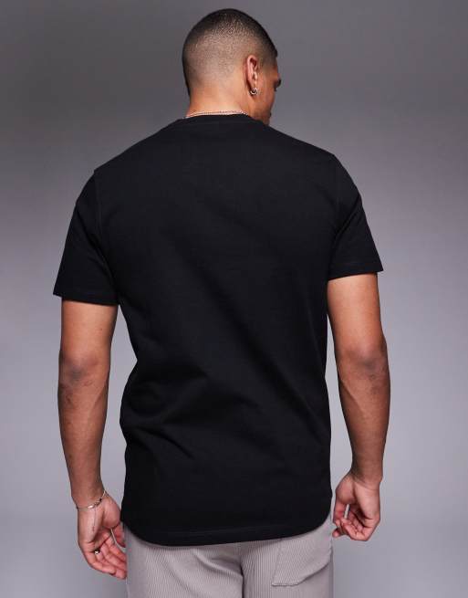 ASOS DESIGN super heavyweight regular fit t-shirt in black , 3 of 4