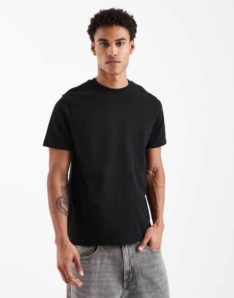 ASOS DESIGN super heavyweight regular fit T-shirt in black - view 1