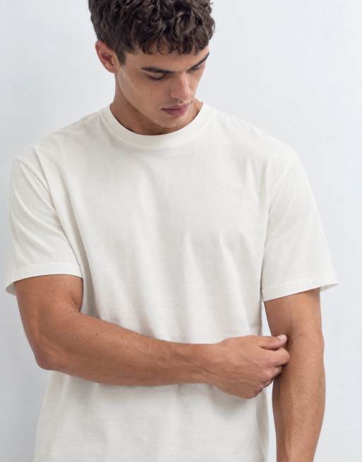 ASOS DESIGN super heavyweight T-shirt in crème, 7 van 10