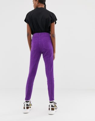 purple skinny pants