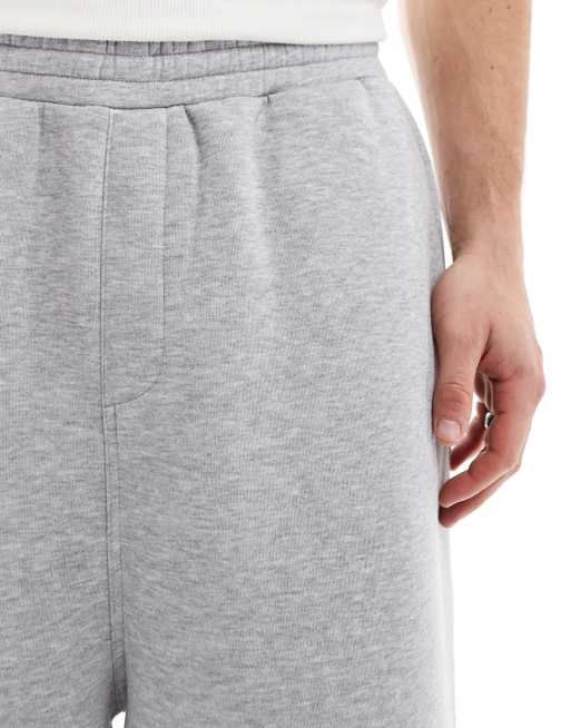 ASOS DESIGN super long length shorts in gray heather | ASOS