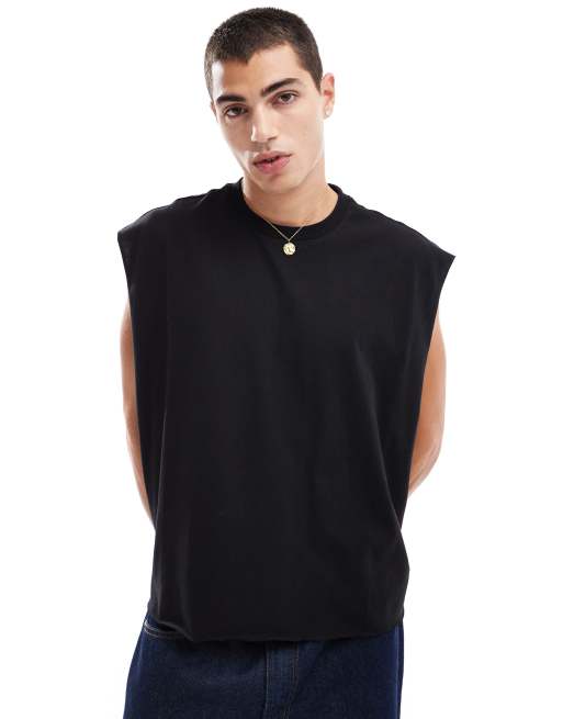 ASOS DESIGN – Super-Oversize-T-Shirt in Schwarz mit kurzem Schnitt und „New York“-Print, 2 von 4