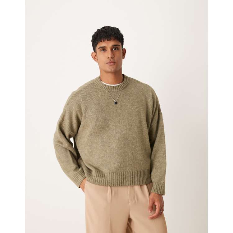 ASOS DESIGN super oversized boxy fit fluffy knit sweater in