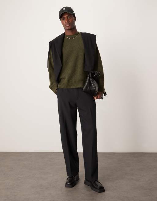 ASOS DESIGN super oversized boxy fit fluffy knitted jumper