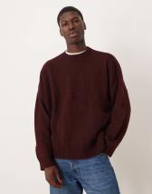 Topman relaxed fit cropped flannel shirt in brown plaid