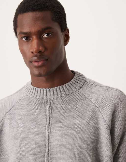 ASOS DESIGN super oversized boxy fit knit crew neck sweater