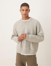 Topman oversized fit cropped T-shirt in black