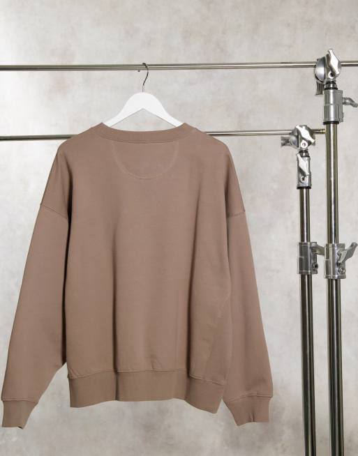 Deep Taupe Oversize Sweatshirt