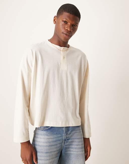 ASOS DESIGN super oversized cropped long sleeve t-shirt with ASOS DESIGN super oversized cropped long sleeve t-shirt with