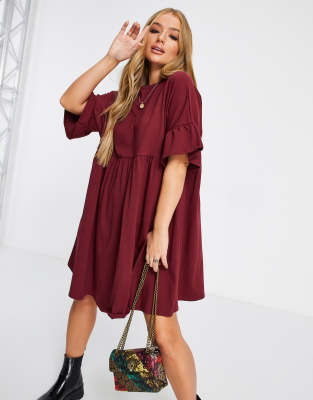 asos maroon dress