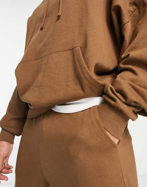 ASOS DESIGN super oversized hoodie in brown