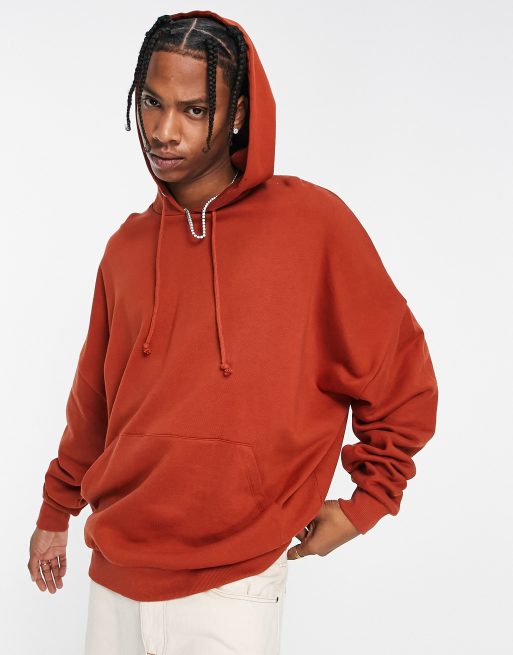 ASOS DESIGN super oversized hoodie in burnt orange