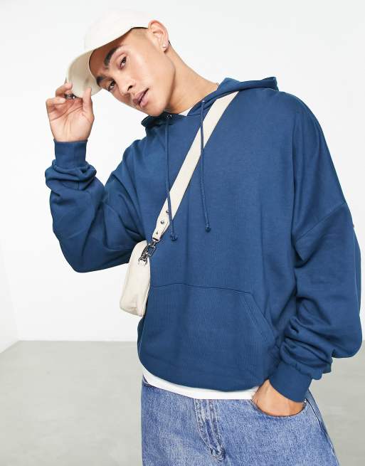 Asos navy hoodie new arrivals