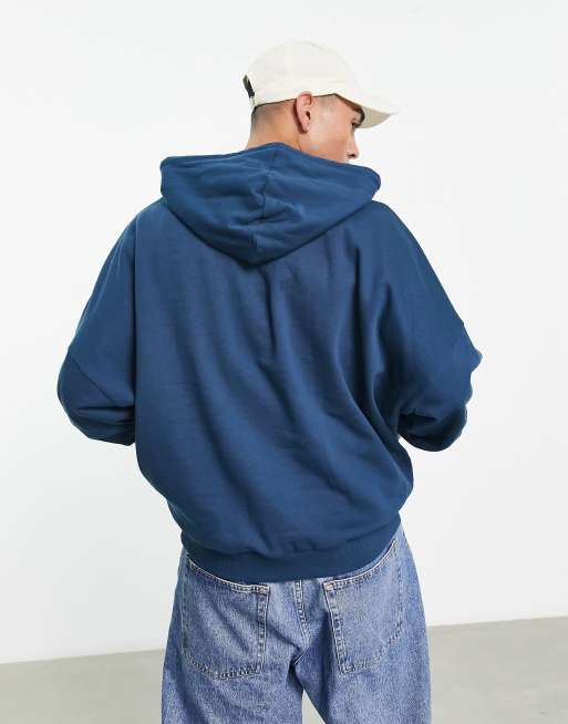 ASOS DESIGN super oversized hoodie in navy