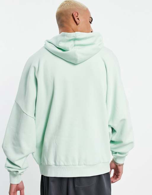 ASOS DESIGN super oversized hoodie in pastel green