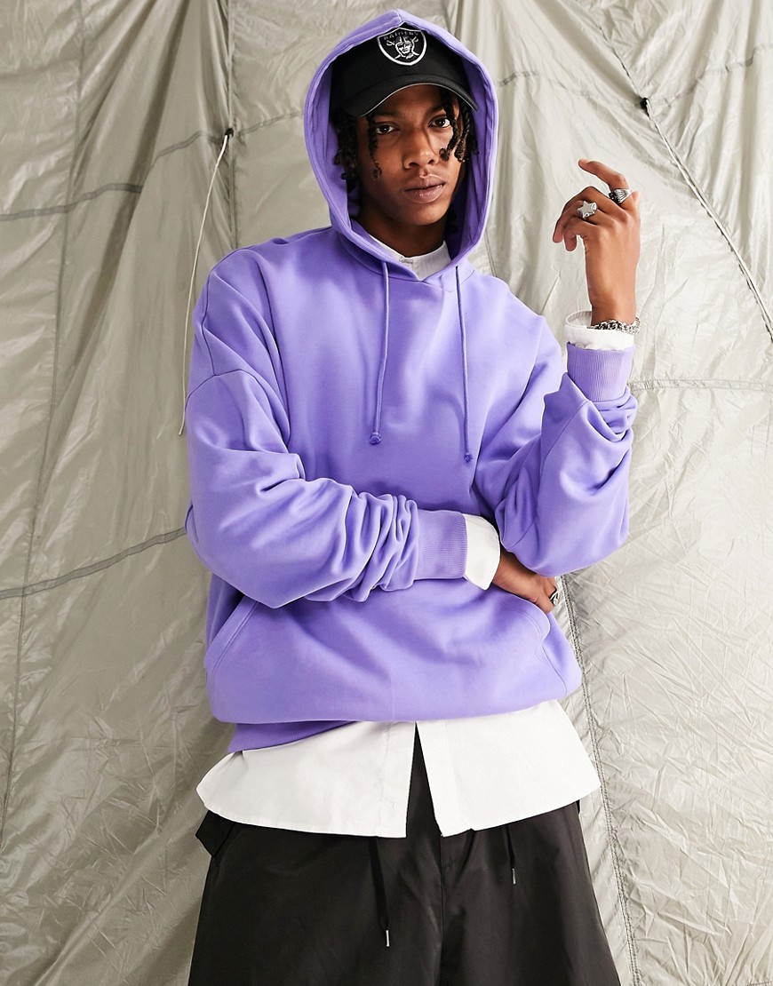 ASOS DESIGN super oversized hoodie in purple