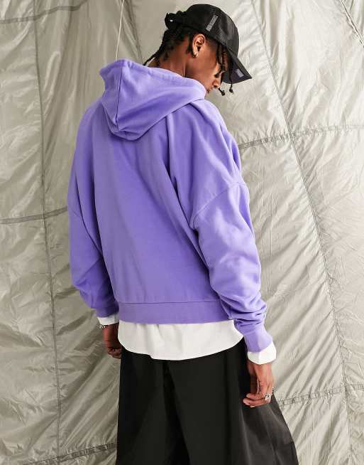 ASOS DESIGN super oversized hoodie in purple