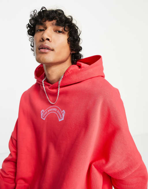 Super oversized cheap reverse weave hoodie