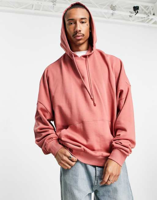 ASOS DESIGN - Super oversized hoodie in roze | ASOS