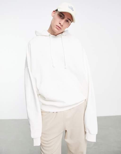 Asos white hoodie mens new arrivals