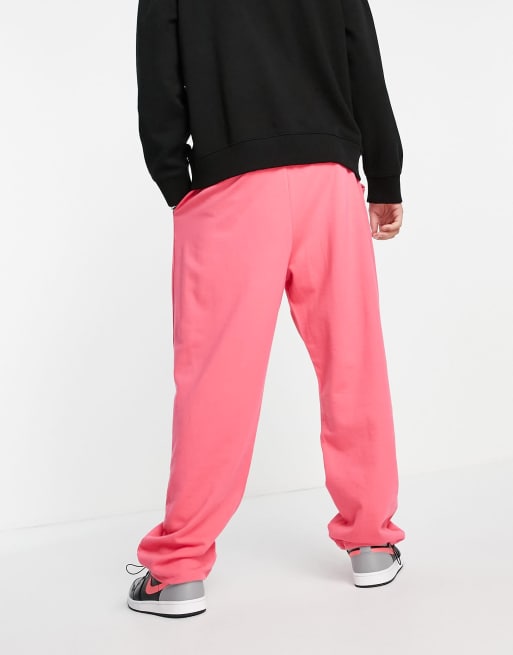 ASOS DESIGN - Super oversized joggingbroek met zoom met trekkoord in roze, deel van co-ord set, 3 van 4