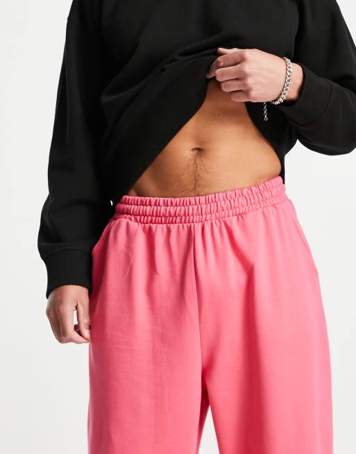 ASOS DESIGN - Super oversized joggingbroek met zoom met trekkoord in roze, deel van co-ord set, 4 van 4