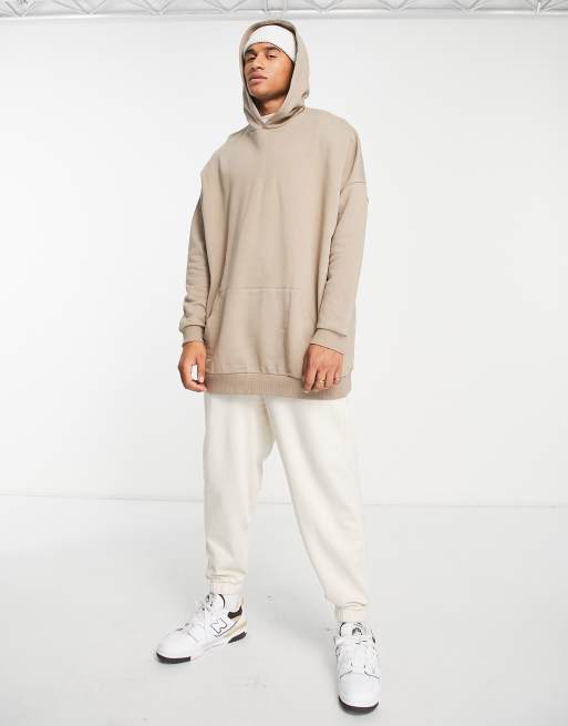 Asos oversized longline sales hoodie