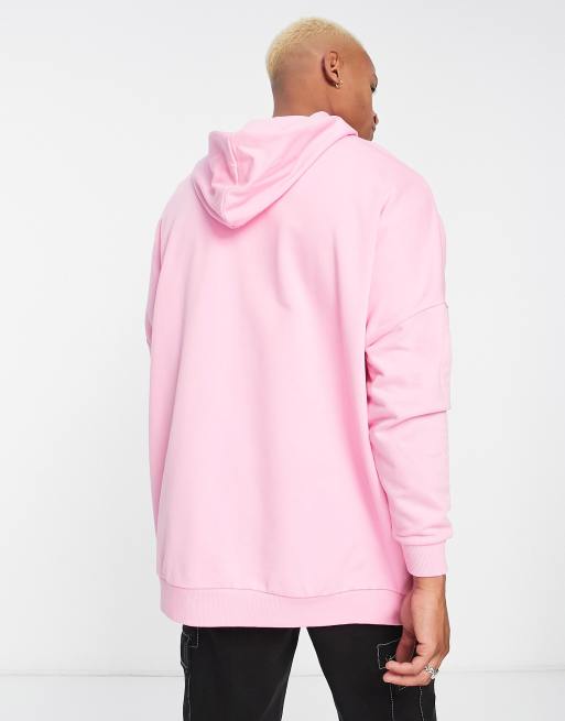 Asos mens outlet pink hoodie