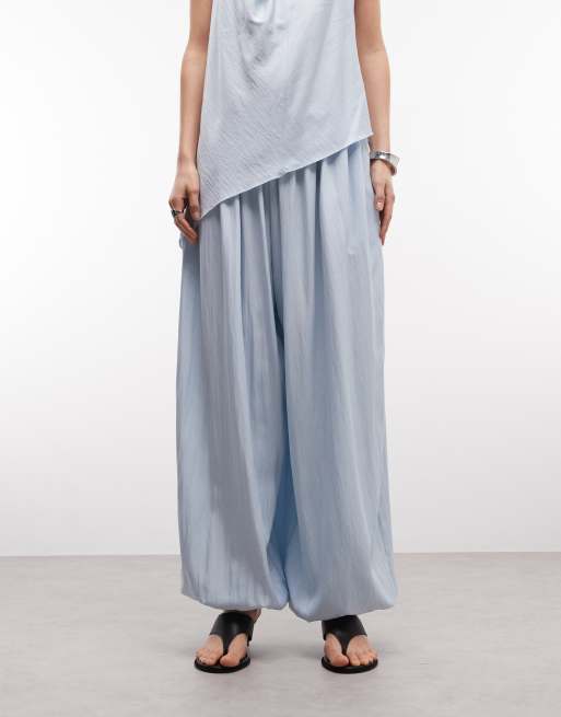 ASOS DESIGN - Super-oversized og bløde blå bukser med volumen - Del af sæt, 5 af 5