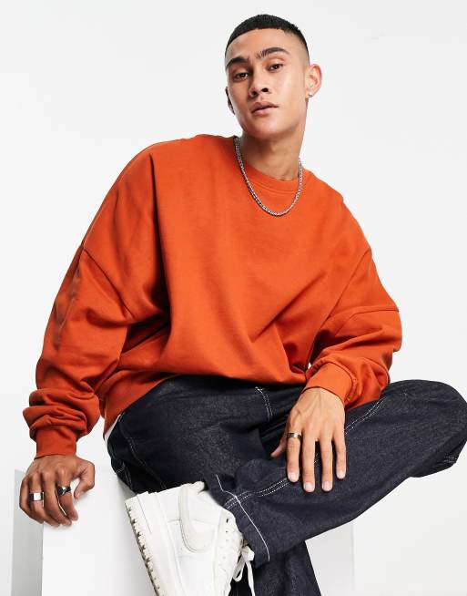 Asos red online sweatshirt