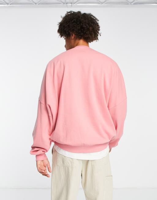 Asos pink outlet sweatshirt