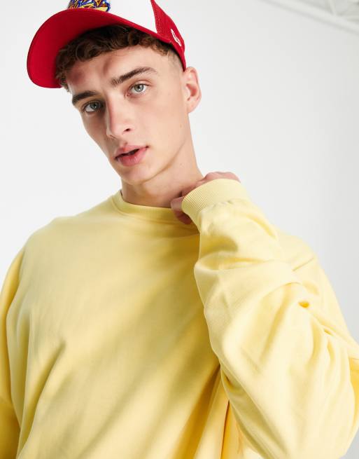 Asos yellow sweatshirt new arrivals