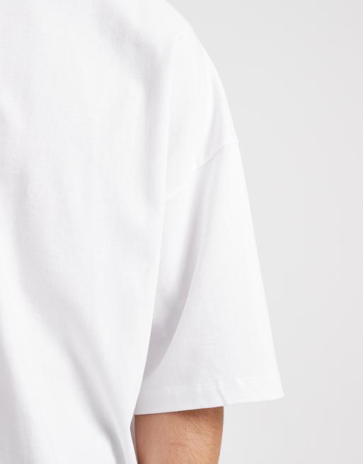 ASOS DESIGN - Super-oversized T-shirt i kraftigt, hvidt stof  , 3 af 5