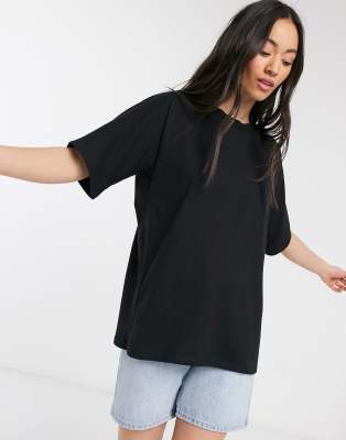 oversized plain black t shirt