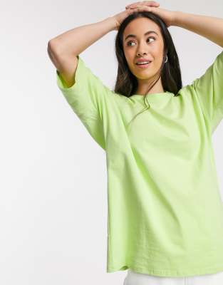 Oversized lime green store shirt