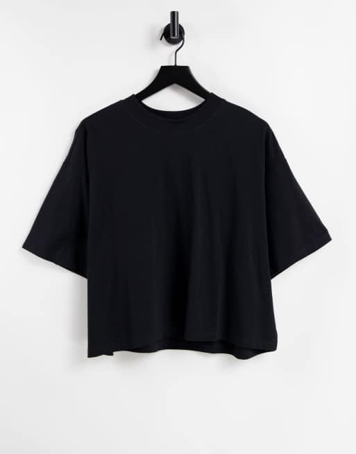 ASOS DESIGN super oversized t-shirt with side split in black | ASOS