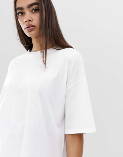 ASOS DESIGN super oversized t-shirt with wash in white