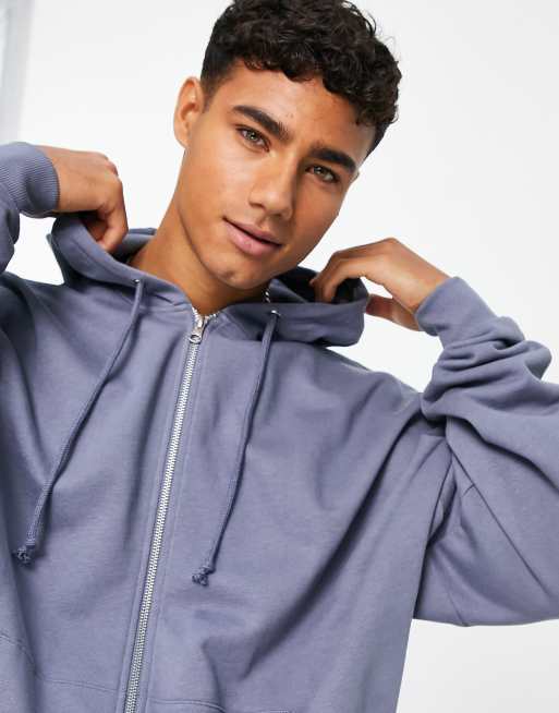 ASOS DESIGN fleece zip through jacket