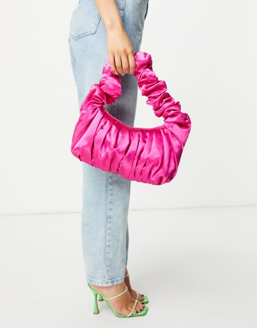 Pink satin bag new arrivals