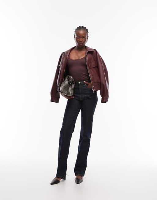 ASOS DESIGN Super Sculpting cami bodysuit in chocolate , 2 of 4