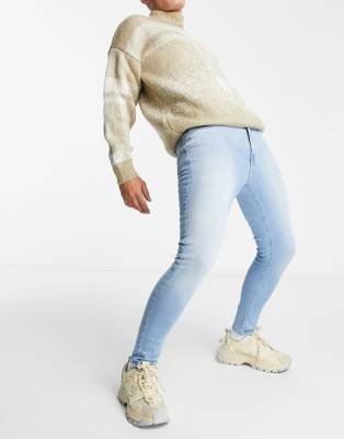 light blue ankle grazer jeans