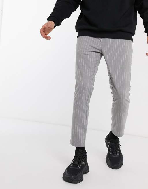 Mens ankle hot sale grazer trousers