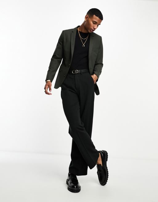 Asos hot sale khaki blazer