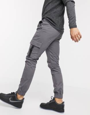 skinny cargo sweatpants